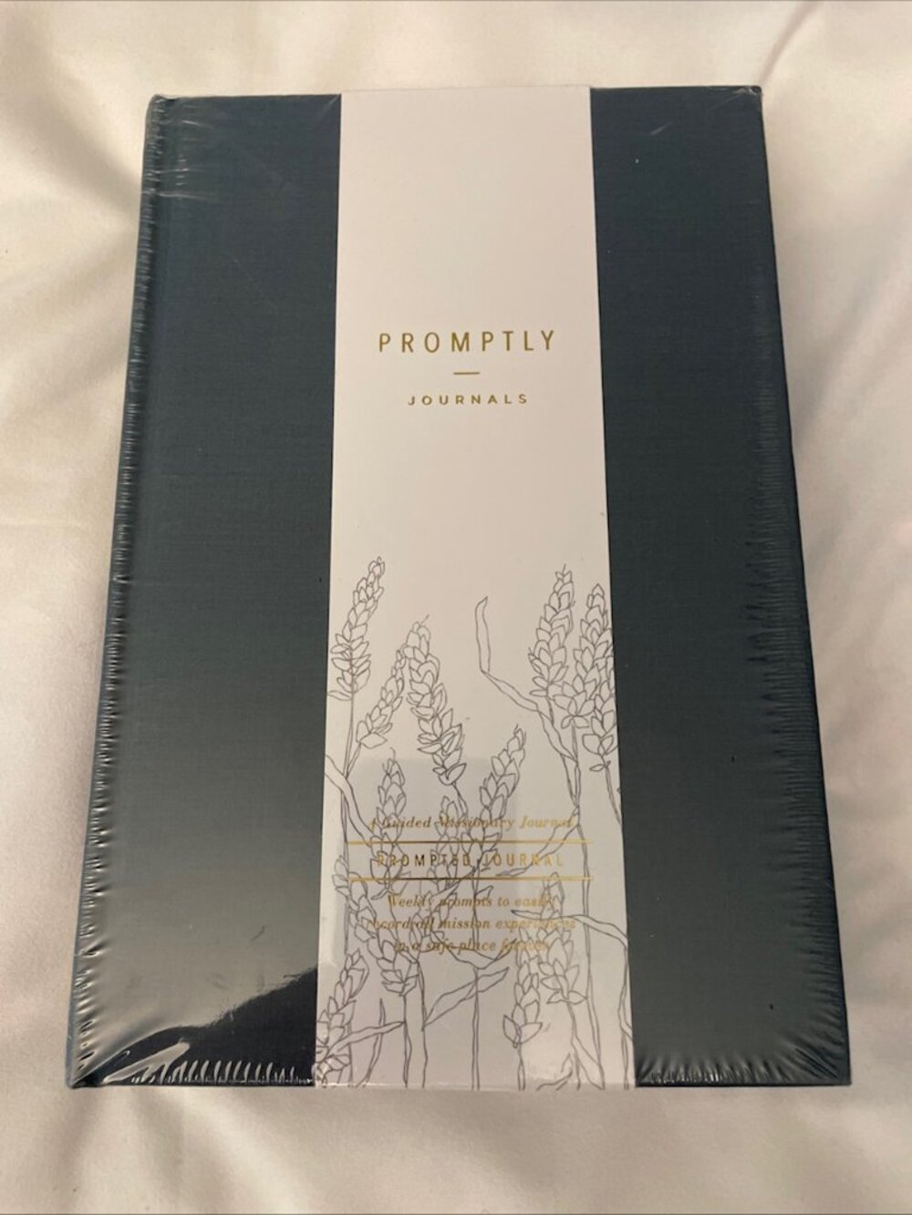 NEW Sealed Promptly Journals Guided Missionary Hardcover Blue Linen